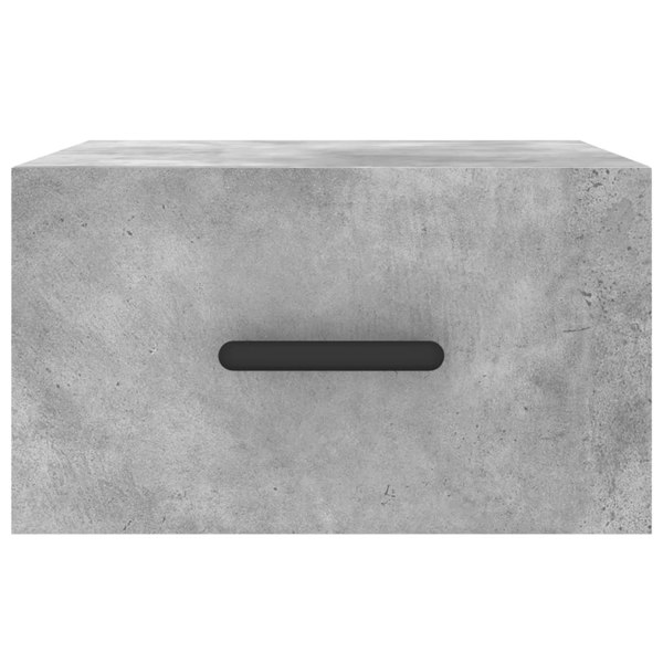 Berkfield Wall-mounted Bedside Cabinet Concrete Grey 35x35x20 cm