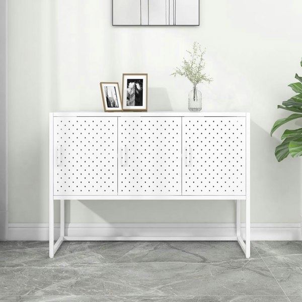 Berkfield Sideboard White 105x35x75 cm Steel