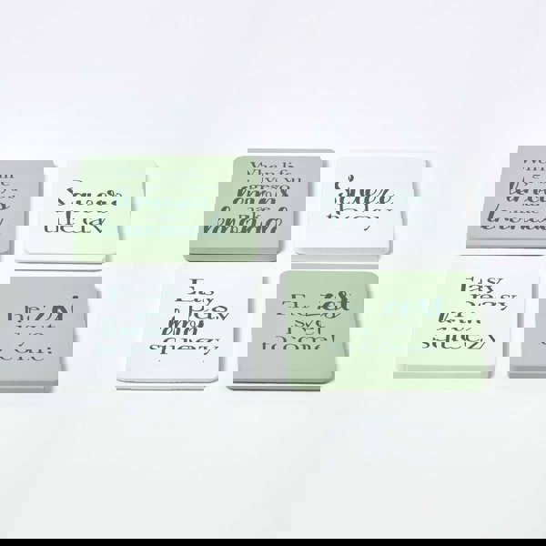 HOMESCAPES Coasters with Citrus Design, Set of 4