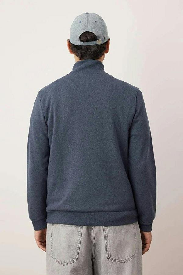 WOVCOR Regular Stand Collar Men's Sweatshirt with Thick Polar Fleece Inside