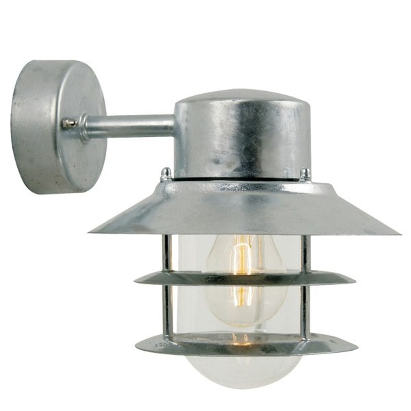 Nordlux Blokhus Down | Wall light | Galvanized