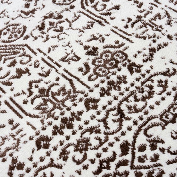 The Rugs Montana Cream Brown Rug | 3716