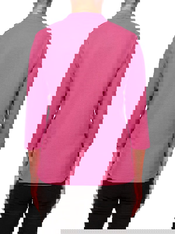 PennyPlain High Back V-neck Top - Cerise