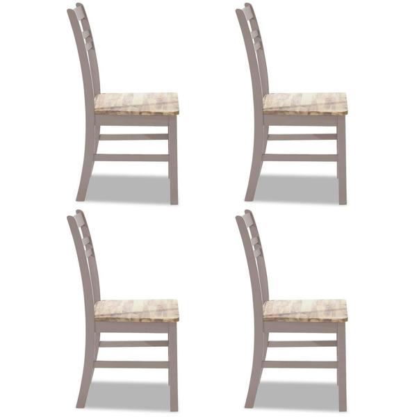 Statement Furniture Florence Country Style Wooden Chairs Set of 4