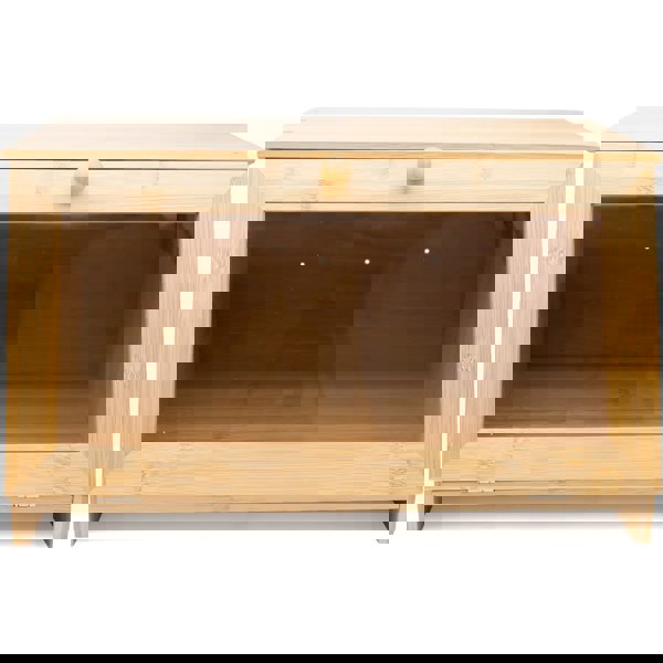 Maison des Cadeaux Bamboo Bread Bin with Acrylic Window