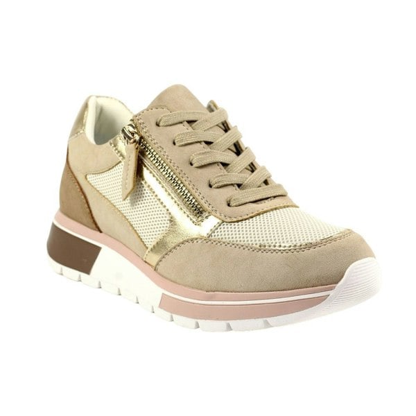 Lunar Women's Haller Suede Trainers - Beige