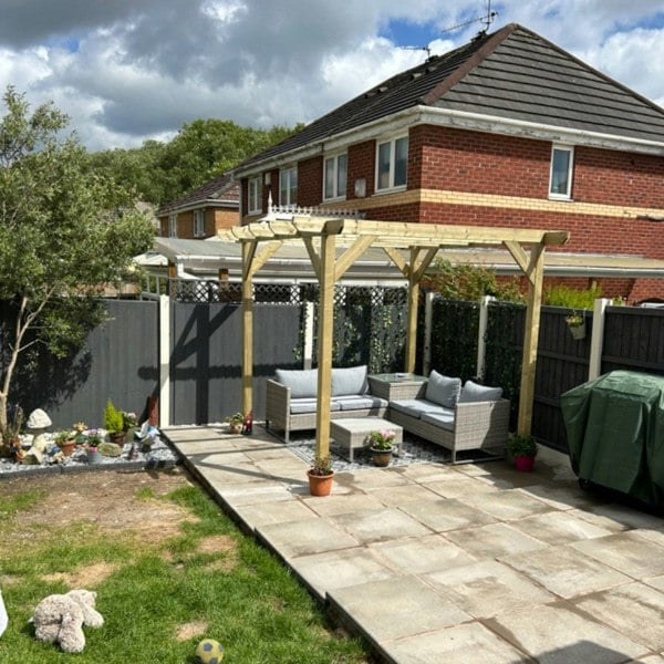 LayzeePergola Heavy Duty Timber Pergola | Complete DIY Kit | Slow Grown Spruce.