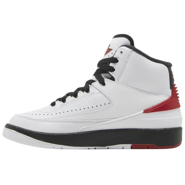 NIKE DX4400 106 Nike Air Jordan 2 Retro  WHITE/BLACK/RED TRAINER WOMENS UK 6.5