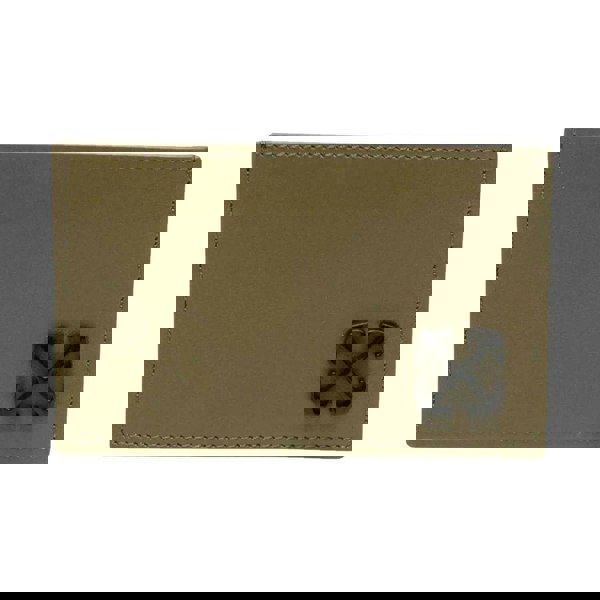 Off-White Jitney Leather Card Holder - Military Green