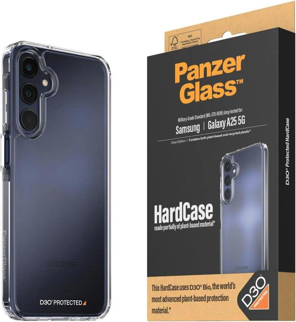 PanzerGlass Panzer Glass Military Grade Hard Case for Samsung Galaxy A25 5G 6.5" Clear - 0466