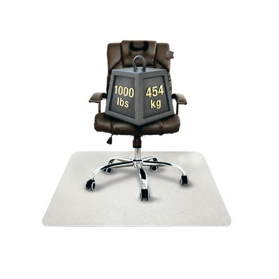 Floortex Cleartex® Glaciermat Heavy Duty Glass Chair Mat