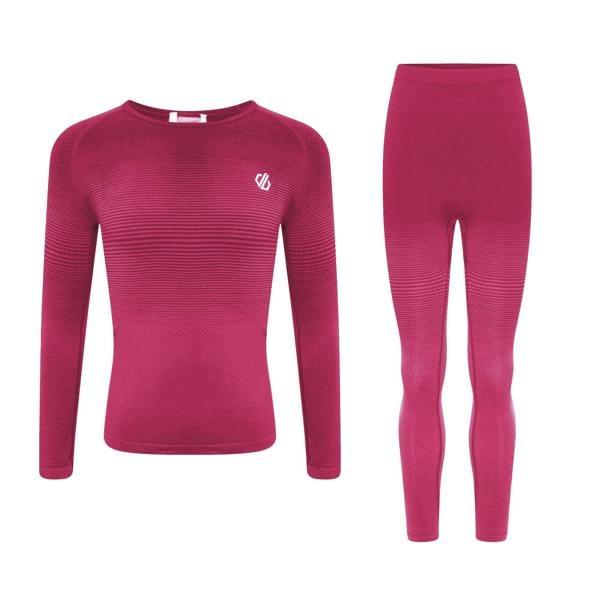 Dare 2B Childrens/Kids Base Layer Set - Berry Pink - 