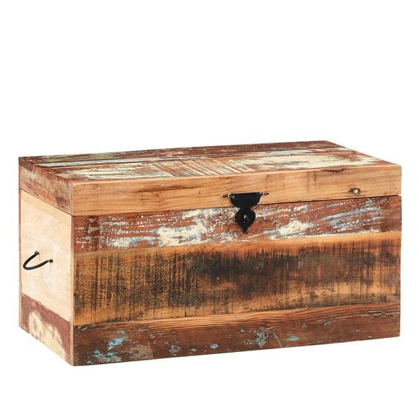 Wyld Haus Seattle Reclaimed Wood Trunk Box with Lid