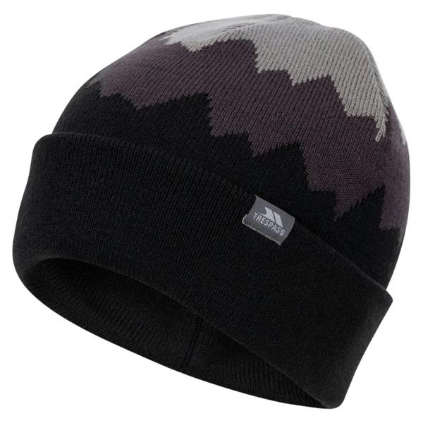 Trespass Mens Cobbler Beanie - Storm Grey/Dark Grey/Black - 