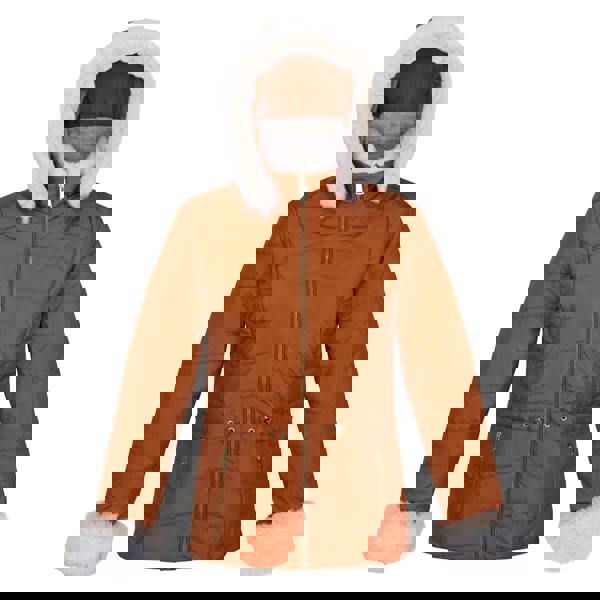 Regatta Womens Willabella Faux Fur Trim Jacket - Copper Almond