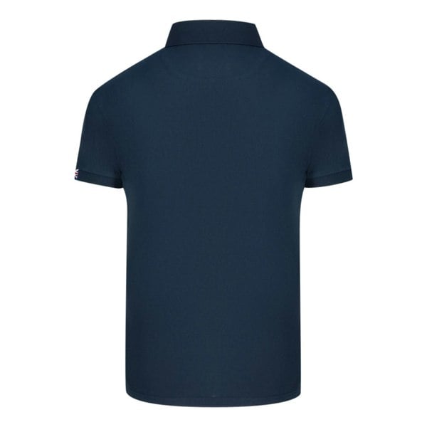 Aquascutum Check Pocket Polo Shirt - Navy Blue