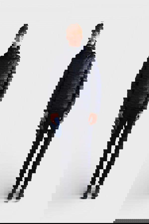 Napapijri Men's Aerons Hooded Padded Jacket Blue Marine