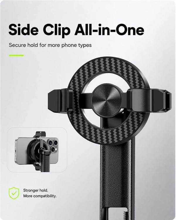 HYGRAD BUILT TO SURVIVE Magnetic Selfie Stick Tripod Phone Mount 360°Rotatable Phone Stand Compatible with All Smartphone Selfies Live Video Recording