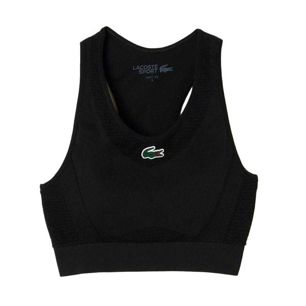 Lacoste Women's Stretch Sports Bra - Black