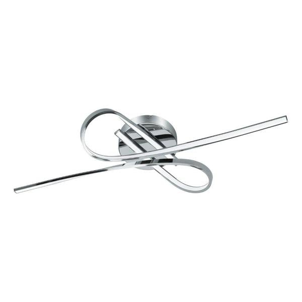 Pagazzi Lighting Aurora 2 Light Silver LED Flush Ceiling Light