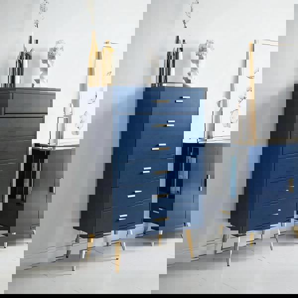 Odie Chests Of Drawers, Blue - chest of drawers with 3 drawers