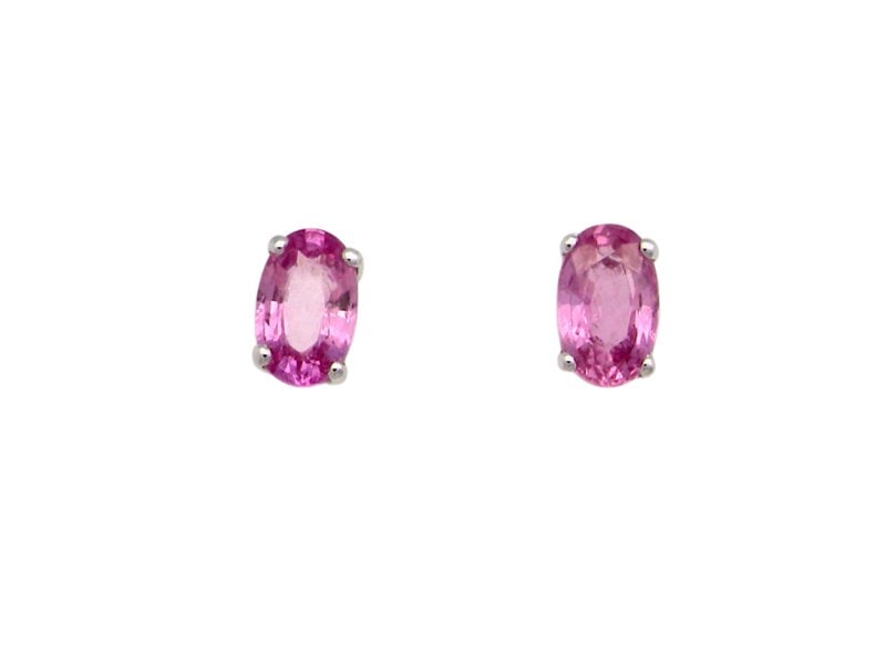 Vintage Tom A fine pair of Pink Sapphire earrings