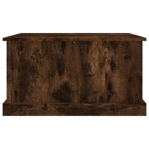 Berkfield Storage Box Smoked Oak 70x40x38 cm Engineered Wood