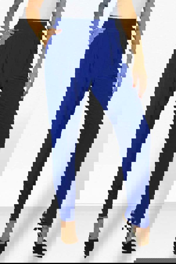 Paulo Due Women's Smart Office Trouser with Pull On Elastic Waist