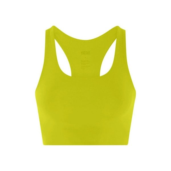 Girlfriend Collective Womens/Ladies Paloma Racerback Bra - Chartreuse