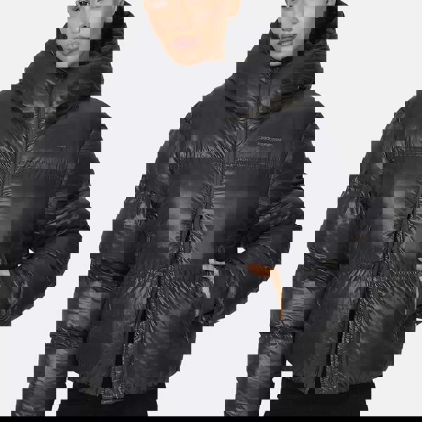 Good For Nothing Grey Hooded Puffer Jacket - Grey Image 1