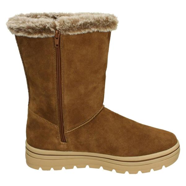 Skechers Ladies Skechers Memory Foam Faux Fur Lined Mid Calf Boots Cool Gal 49864