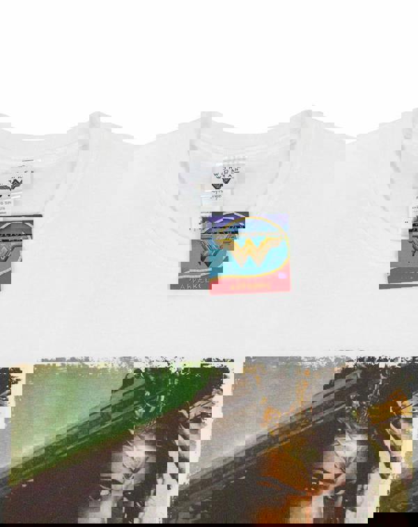 DC Comics Mens White Wonder Woman Short Sleeved T-Shirt