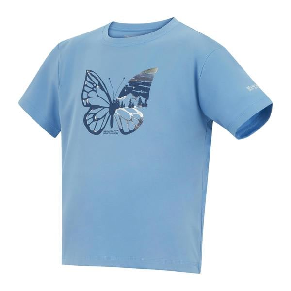 Regatta Childrens/Kids Aria Butterfly T-Shirt - Denim Blue - 