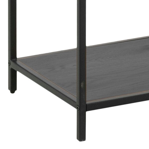 Wyld Haus El Paso Black Bookcase 5 Shelves Asymmetrical Metal Frame