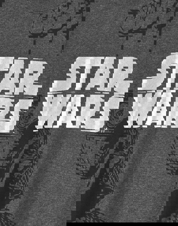 Star Wars Unisex Kids Grey Front Foil Print Short Sleeved T-Shirt