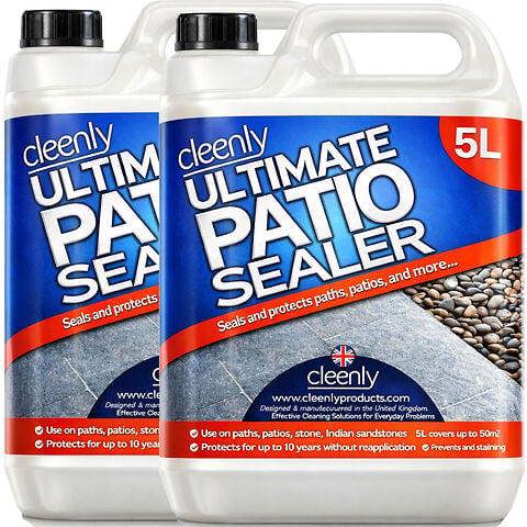 Cleenly Ultimate Patio Sealer Patio & Driveway Sealant to Prevent Weathering & Stains 10L