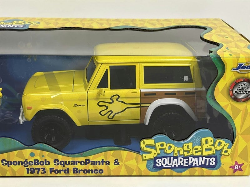 Jada Spongebob Squarepants Figure 1973 Ford Bronco 1:24 Scale Jada 35467