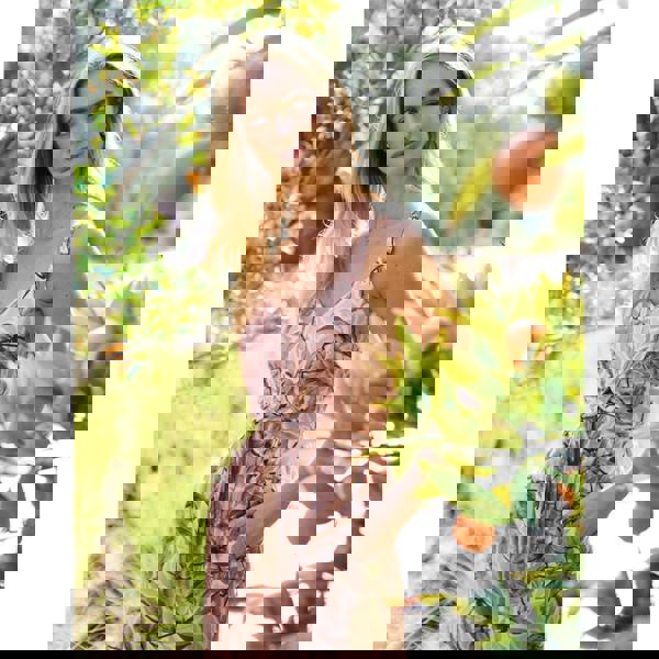 Blue Vanilla Tie Front Jumpsuit