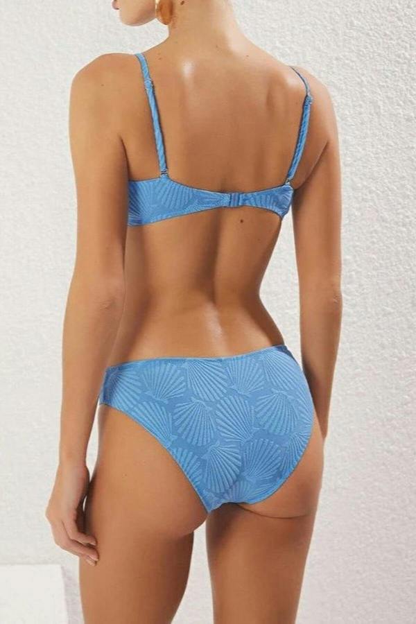 WOVCOR Strapless Padded Regular Waist Bikini Set