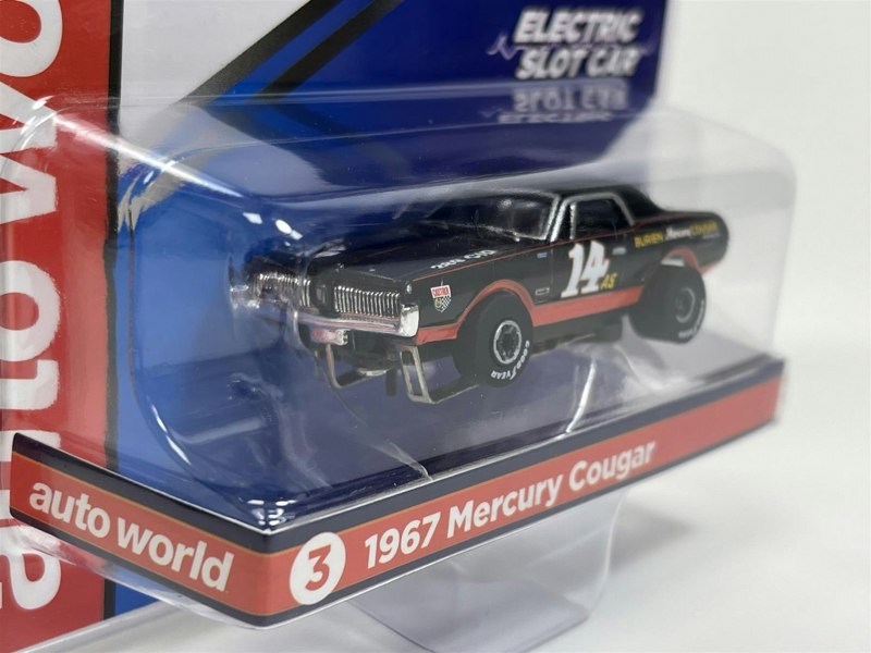 Auto World Slot Cars 1967 Mercury Cougar #14 Thunderjet Ultra G HO Slot Car SC357-3