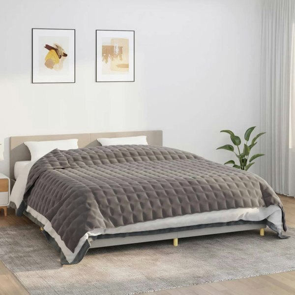 Berkfield Weighted Blanket Grey 235x290 cm 11 kg Fabric