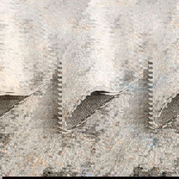 Montana Brown & Navy color Rug, Scandinavian block design