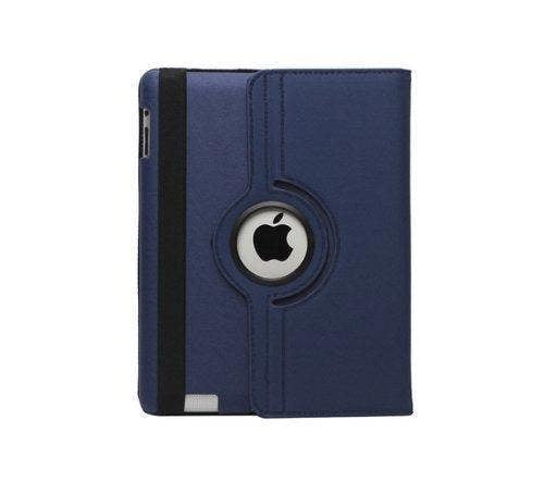 Accessory Master 360 ° Rotating Folio Flip Leather Case cover Protector for Apple ipad mini 1 2 3 with function stand and magnet Blue