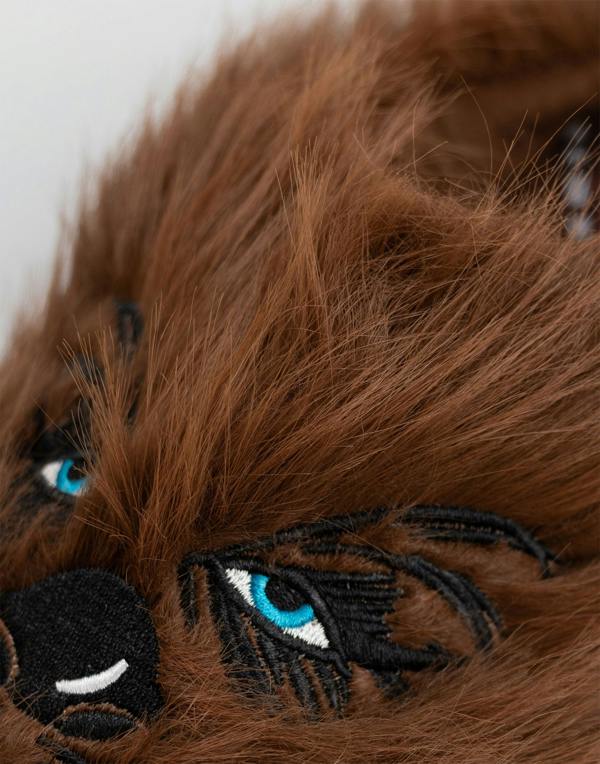 Star Wars Mens Brown Chewbacca Mule Slippers