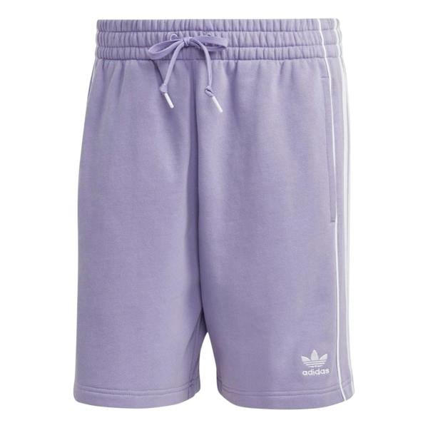 Adidas Mens Essential 3 Stripes Athletic Shorts - Lavender - 