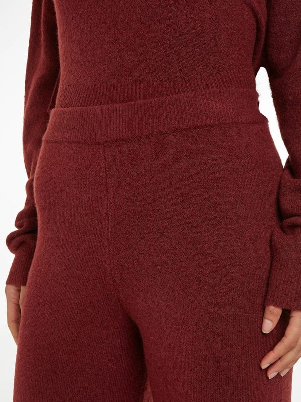 Calvin Klein Womens Pants Tawny Port Red