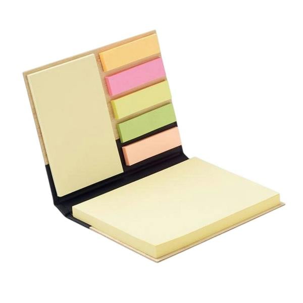 MidOcean Visionbam Sticky Notes Bamboo Memo Pad - Black - 