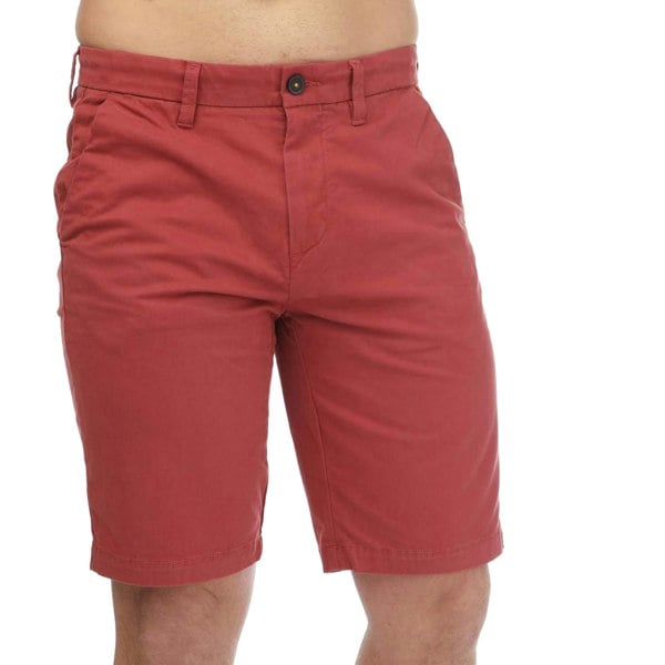 Timberland Mens Twill Shorts - Red