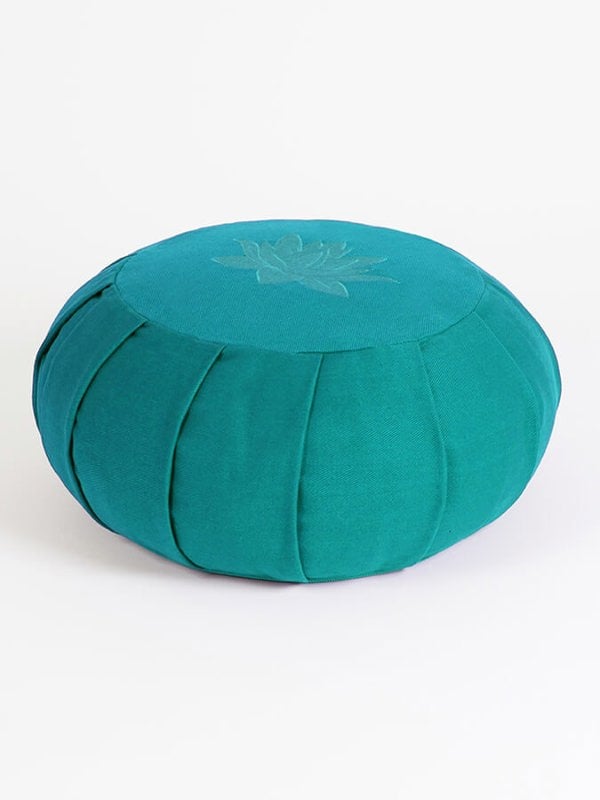 Yoga Studio GOTS Organic Cotton Round Lotus Zafu Buckwheat Cushion