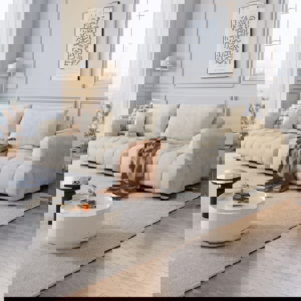 Grayson Puff Two Seater, Three Seater, Four Seater Sofa, Suede-Rit Concept-Rit Concept